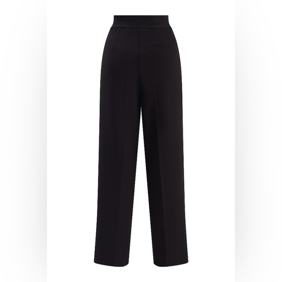 Anthropologie stretch tailored pants with pleats and wide straight leg. Size 4 - Picture 6 of 6